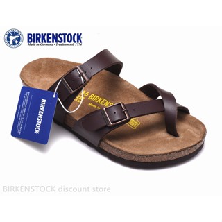 Birkenstock Mayari รองเท้าผ้าใบลําลอง เนื้อแมตต์ สีน้ําตาล สไตล์คลาสสิค สําหรับผู้ชาย ผู้หญิง 34-46