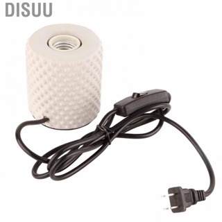 Disuu E26 E27 Base Holder 1.5m Cable Cement Wide Application Space Saving Table Lamp Vintage 85-265V Small with Switch for Home