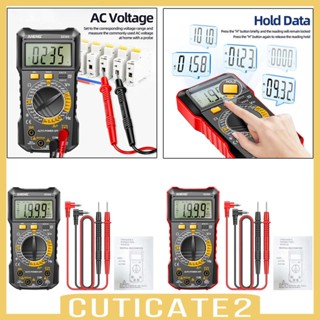 [Cuticate2] เครื่องมัลติมิเตอร์ดิจิทัล DC ความแม่นยําสูง แบบพกพา