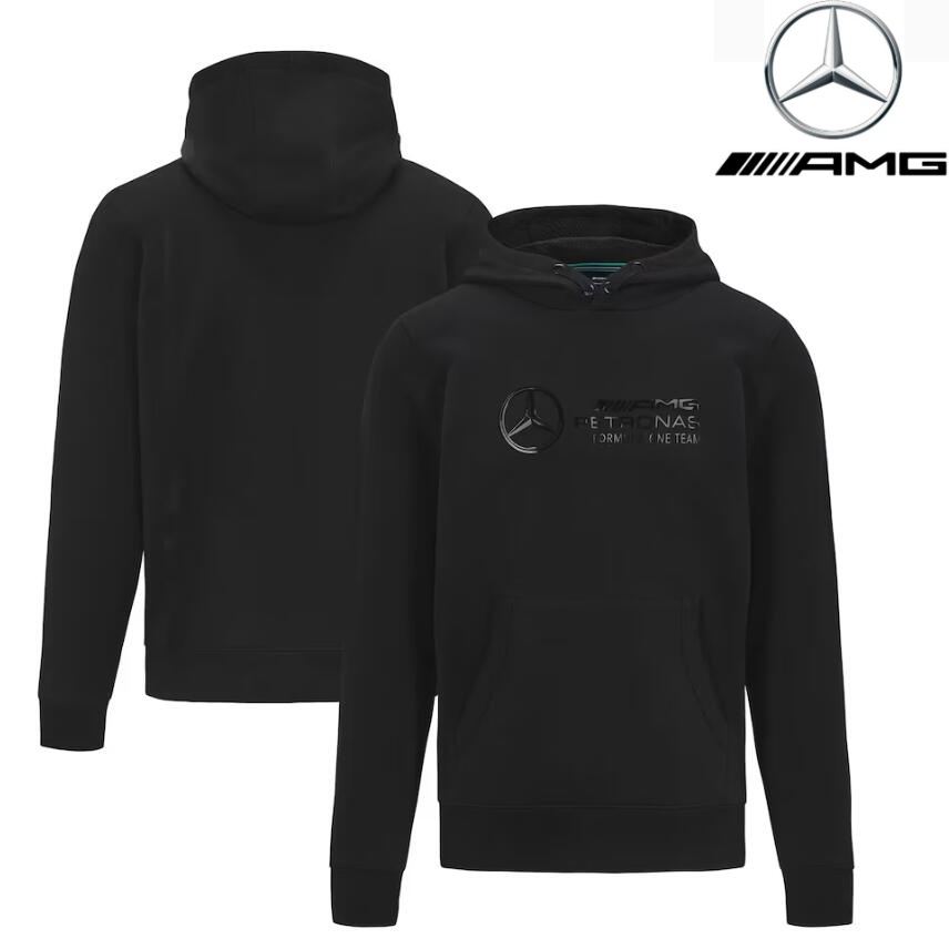 2025 ใหม่ล่าสุด F1 Racing Hooded Sweat + Mercedes AMG Petronas ทีม F1 Softshell Jacket + ฤดูใบไม้ผลิ
