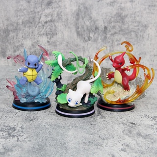 โมเดลฟิกเกอร์ Hobby Pokemon Charmeleon Mewtwo Wartortle ของเล่นสําหรับเด็ก