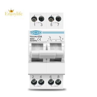 Tomzn สวิตช์แยกวงจรเบรกเกอร์ แบบแมนนวล 2P 63A MTS