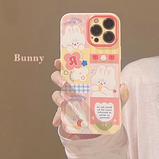 เคสโทรศัพท์มือถือ ซิลิโคน tpu กันกระแทก ลายกระต่ายน่ารัก สําหรับ iphone 11 12 13 14 pro max