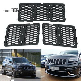 ชุดกระจังหน้ารถยนต์ สีดํา สําหรับ Jeep Grand Cherokee 2014-2016