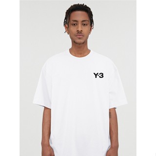 Yohji Yamamoto Y3 เสื้อยืดคอกลม แขนสั้น ผ้าฝ้ายแท้ พิมพ์ลายภาพวาดสีน้ํามัน เหมาะกับฤดูร้อน สไตล์อเมริกัน สําหรับผู้ชาย และผู้หญิง