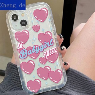 เคสโทรศัพท์มือถือแบบนิ่ม กันกระแทก ลายหัวใจ เรียบง่าย สําหรับ Iphone 14 13pro 12 11max xr xs 8 H7SI