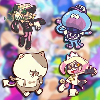 Earlfamily สติกเกอร์ไวนิล ลายโลโก้ Splatoon Arcade 13 ซม. สําหรับติดตกแต่งรถยนต์ กระดานโต้คลื่น