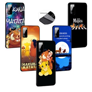 เคสโทรศัพท์มือถือนิ่ม พิมพ์ลาย Lion King Hakuna Matata สําหรับ Motorola Moto E7i E7 Power G30 G50 G40 G60 G60s Edge 20 Lite Pro G100 S LFW178