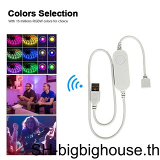 【Biho】แถบไฟ Led RGB ควบคุมรีโมตคอนโทรล หรี่แสงได้ สําหรับตกแต่งผนังบ้าน