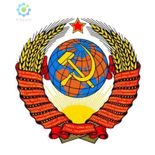 สติกเกอร์สะท้อนแสง กันน้ํา ลายตราสัญลักษณ์ประจําชาติ USSR สําหรับติดตกแต่งรถยนต์ [Hidduck.th]