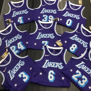 เสื้อกีฬาแขนกุด ลาย NBA Lakers ครบรอบ 75 ปี 2022 W6OI 560696