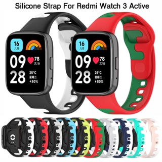 สายนาฬิกาข้อมือซิลิโคน แบบเปลี่ยน สําหรับ Redmi Watch 3 Xiaomi Redmi Watch 3 Active 2023