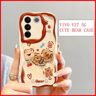 เคส Vivo V27 Pro เคส Vivo V27 5G สไตล์ครีม หวาน สามมิติ ตุ๊กตา เคสโทรศัพท์ สําหรับ BBNY