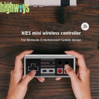 จอยสติ๊กควบคุมเกมไร้สาย 2.4GHz สําหรับ NES Mini Classic Edition [highways.th]