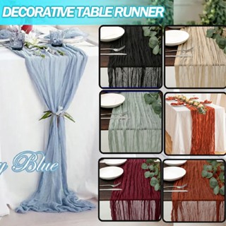 Long Gauze Cheesecloth Table Runner Boho Cheese Cloth for Wedding Tablecloth