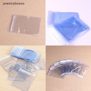 [jewelryboxes] 100 ชิ้น พลาสติก PVC ใส กระเป๋าใส่เหรียญ เคสกระเป๋าสตางค์ ซองจดหมาย ใหม่ บูติก