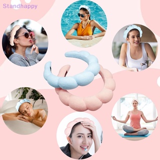 Standhappy ที่คาดผมฟองน้ํา ที่คาดผม พัฟฟี่ แต่งหน้า ฟอง ย้อนยุค ล้างหน้า ที่คาดผม เครื่องประดับ สปา แฟชั่น ที่คาดผม ของขวัญ สําหรับผู้หญิง เด็กผู้หญิง ใหม่