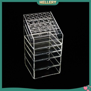 [HelleryTH] Acrylic Pen Holder Makeup Brush Holder Stationery Storage Holder Pen Pencil Display Desk Organizer for Tabletop Organization Home Countertop