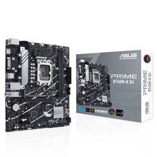 บอร์ดคอมพิวเตอร์ตั้งโต๊ะ Asus PRIME B760M-K D4 สําหรับ CPU 13th Generation 13700F RUKN