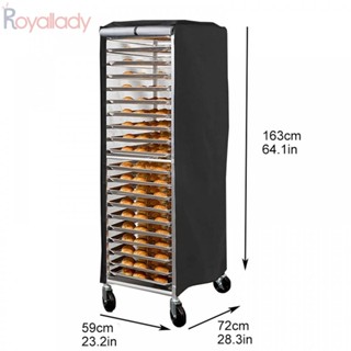 #ROYALLADY#Rack ผ้าคลุมชั้นวางอบขนม กันฝุ่น เคลือบเงิน 420D