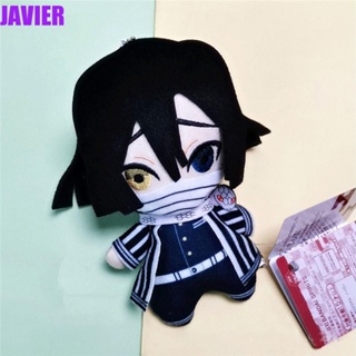 JAVIER พวงกุญแจ ตุ๊กตาฟิกเกอร์ Demon Slayer Akaza Rui Iguro Obanai Peluche Tanjirou Kamado Nezuko น่ารัก ของเล่นสําหรับเด็ก