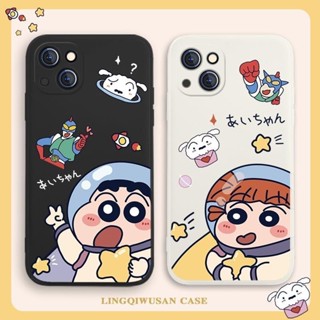 เคสโทรศัพท์มือถือ ซิลิโคนนุ่ม ลายการ์ตูนชินจังน่ารัก สําหรับ Oppo A5s A15 A16 A9 A11x A54 A55 A77 A73 A92s A93 A95 F9 F11 F12 F17PRO