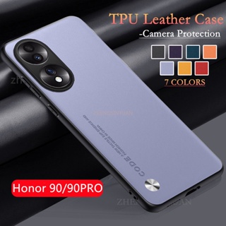 เคสโทรศัพท์มือถือหนัง TPU แบบนิ่ม กันกระแทก สําหรับ Honor 90 Pro 5G Honor90 90Pro Honor90Pro