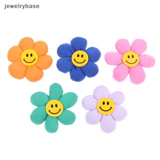 [jewelrybase] เข็มกลัด รูปหน้ายิ้ม ดอกไม้ หลากสี สําหรับตกแต่งรองเท้า 1 ชิ้น