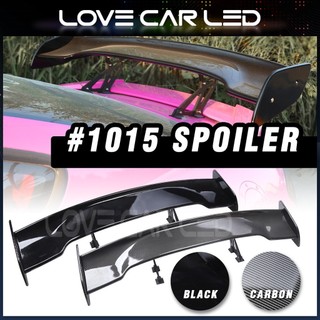 Universal 57" GT JDM Trunk Rear Spoiler Wing Aluminum Leg Stem Black ABS