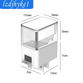 [Lzdjhyke1] เครื่องให้อาหารปลาอัตโนมัติ ขนาดเล็ก สําหรับวันหยุดสุดสัปดาห์