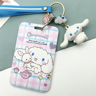 Darnell สายคล้องบัตรเครดิต บัตรประจําตัว ลายสก๊อต สองด้าน พร้อมสายคล้องคอ ลาย Cinnamoroll Girls