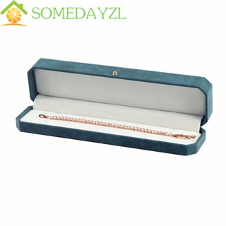 Somedayzl กล่องจัดระเบียบเครื่องประดับ ป้องกันการสูญหาย แฟชั่น ของขวัญ จี้แปดเหลี่ยม แสดงเครื่องประดับ