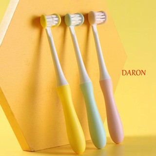 Daron แปรงสีฟัน สามด้าน อายุ 3-15 ปี ซิลิโคนนิ่ม ป้องกันช่องปาก ทําความสะอาดสุขภาพช่องปาก เด็ก สุขอนามัยช่องปาก แปรงสีฟัน