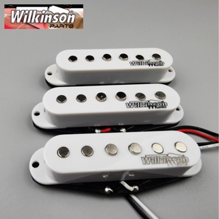 Wilkinson WOVS ปิ๊กอัพกีตาร์ไฟฟ้า คอยล์เดี่ยว สีขาว สไตล์วินเทจ สําหรับกีตาร์ไฟฟ้า