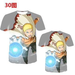 [พร้อมส่ง] เสื้อเชิ้ต ลายการ์ตูนนารูโตะ สําหรับเด็กผู้ชาย [พร้อมส่ง]♠เสื้อยืดแขนห้าส่วน พิมพ์ลายการ์ตูนนารูโตะ 3 มิติ แฟชั่นฤดูร้อน สําหรับเด็กนักเรียนมัธยมต้น♠Ledr