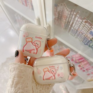 Bella _ เคสซิลิโคน แบบนิ่ม ลายการ์ตูนพีช กันกระแทก กันฝุ่น แบบพกพา สําหรับ airpods pro 1 2 3