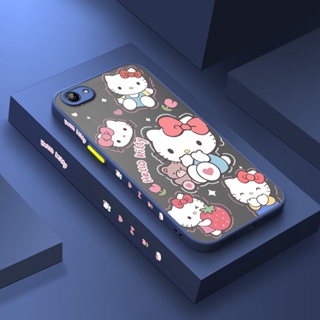 สําหรับ VIVO Y71 Y71i เคสการ์ตูน Hello Kitty รูปแบบ บาง ขอบสี่เหลี่ยม ดีไซน์ใหม่ กันกระแทก ฝ้า ใส เคสโทรศัพท์แข็ง