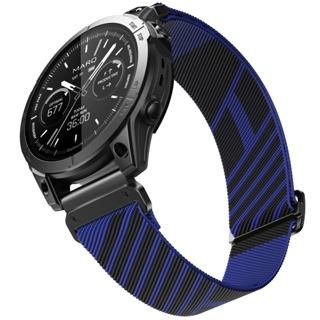 สายนาฬิกาข้อมือไนล่อน แบบนิ่ม ยืดหยุ่น ขนาด 22 มม. สําหรับ Garmin Forerunner 965 955 945 935