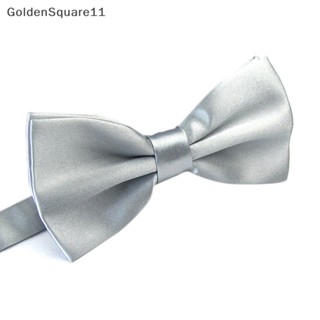 Goldensquare เนคไทโบว์ สีพื้น ปรับได้ คลาสสิก สําหรับผู้ชาย งานแต่งงาน ปาร์ตี้