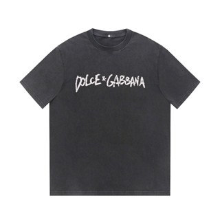 D&amp;g -ใหม่ เสื้อยืดแขนสั้น สไตล์วินเทจ คลาสสิก เก่าแก่ UnisexFUYERA