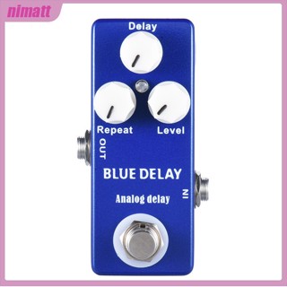 Ni Mosky Deep Blue Delay แป้นเหยียบเอฟเฟคกีตาร์ ขนาดเล็ก