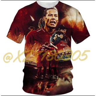 (ทั้งหมดในสต็อก Xzx180305) ใหม่ เสื้อยืด พิมพ์ลายฟุตบอล Liverpool FC 3D 06