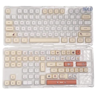 Ace ปุ่มกดคีย์บอร์ด 139 คีย์ PBT 85% ลายการ์ตูนสุนัขคอร์กี้น่ารัก สําหรับ Cherry MX Switches