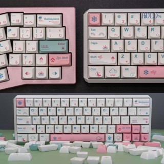 Ace ปุ่มกดคีย์บอร์ด PBT XDA ธีมอากาศ 132 ชิ้น