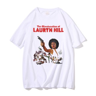 ใหม่ เสื้อยืดลําลอง แขนสั้น พิมพ์ลายกราฟิก Lauryn Hill 90s สไตล์ฮิปฮอป สําหรับผู้ชาย ผู้หญิง