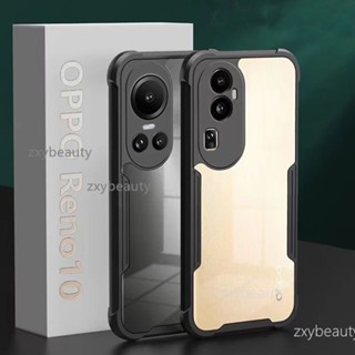 เคสโทรศัพท์มือถือ PC TPU อะคริลิคใส กันกระแทก สําหรับ OPPO Reno 10 Pro Plus 5G 2023 Reno10 10Pro 10ProPlus Reno10Pro