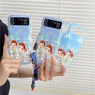 เคสโทรศัพท์มือถือ ลายการ์ตูนภาพวาดสีน้ํามันน่ารัก สไตล์ญี่ปุ่น สําหรับ Samsung Galaxy Z Flip 3 5G Z Flip3 Flip4 Zflip3 Zflip4 Z Flip 4 Fresh