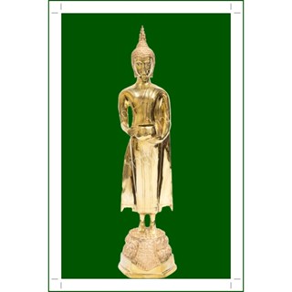 พรบูชาปางอุ้มบาตร หน้าตัก 9 นิ้ว พระประจำวันพุธกลางวัน เนือทองเหลืองแท้ คุณภาพสูง