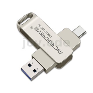 แฟลชไดรฟ์ Microdrive MDTU21 256GB USB3.0 และ USB-C ความเร็วสูง ขนาดเล็ก แบบพกพา