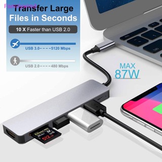 Familywind&gt; อะแดปเตอร์ฮับ USB C พร้อมมอนิเตอร์ 4K